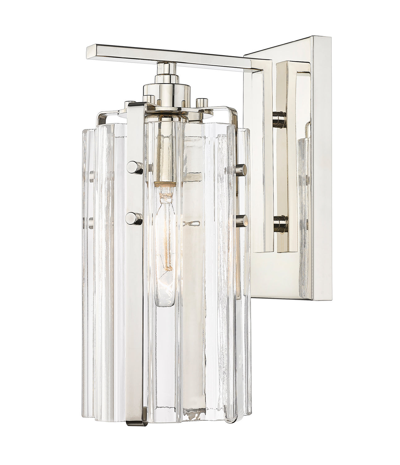 Z-Lite - 3036-1S-PN - One Light Wall Sconce - Alverton - Polished Nickel