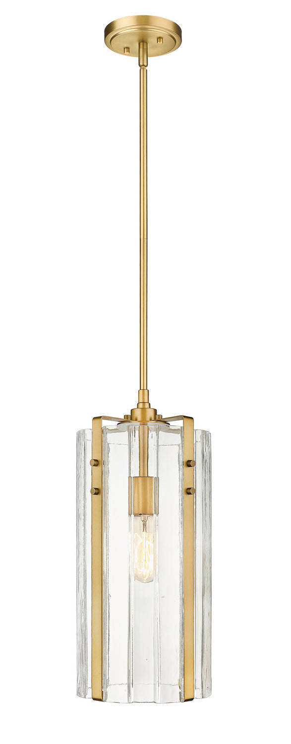 Z-Lite - 3036P8-RB - One Light Pendant - Alverton - Rubbed Brass