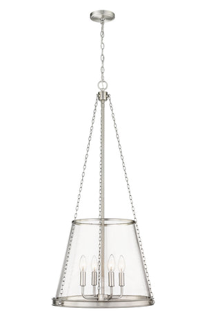 Z-Lite - 341P18-BN - Four Light Pendant - Prescott - Brushed Nickel