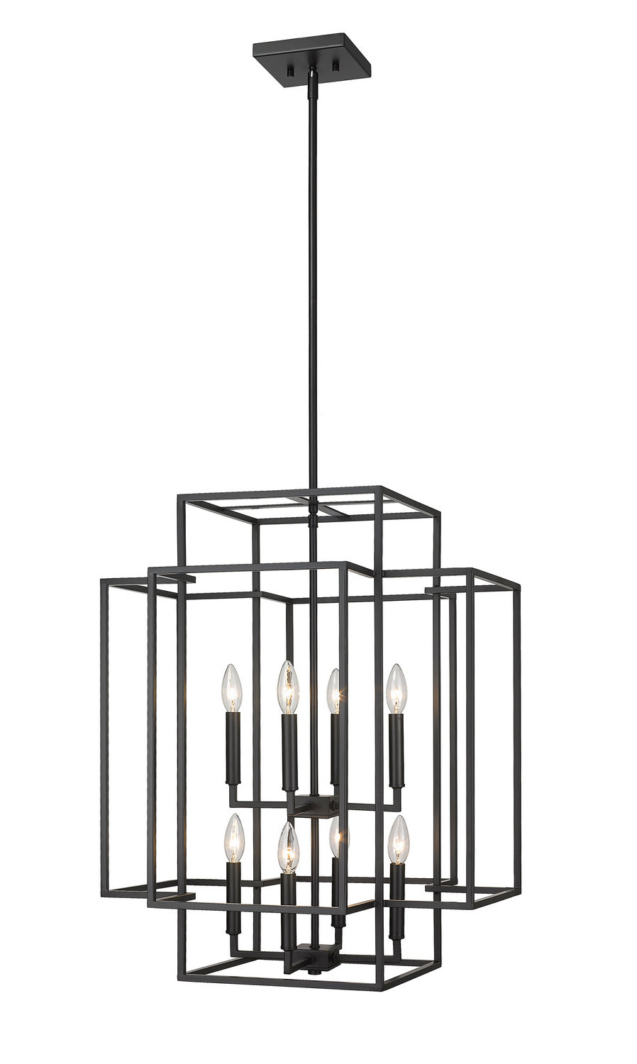 Z-Lite - 454-28MB - Eight Light Chandelier - Titania - Matte Black