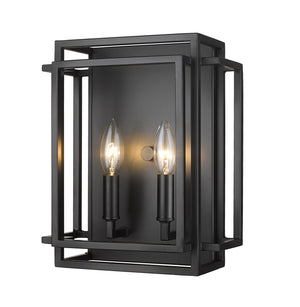 Z-Lite - 454-2S-MB - Two Light Wall Sconce - Titania - Matte Black