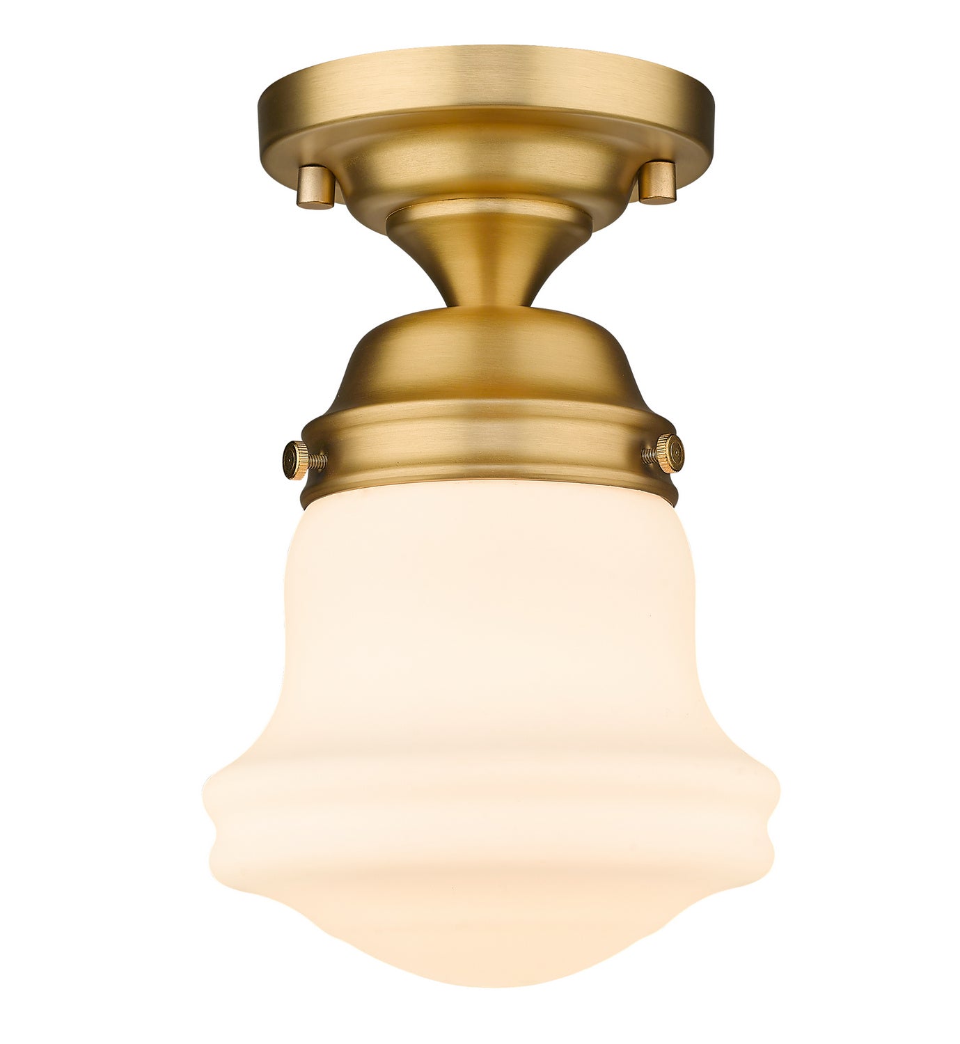 Z-Lite - 735F1-HBR - One Light Flush Mount - Vaughn - Heritage Brass