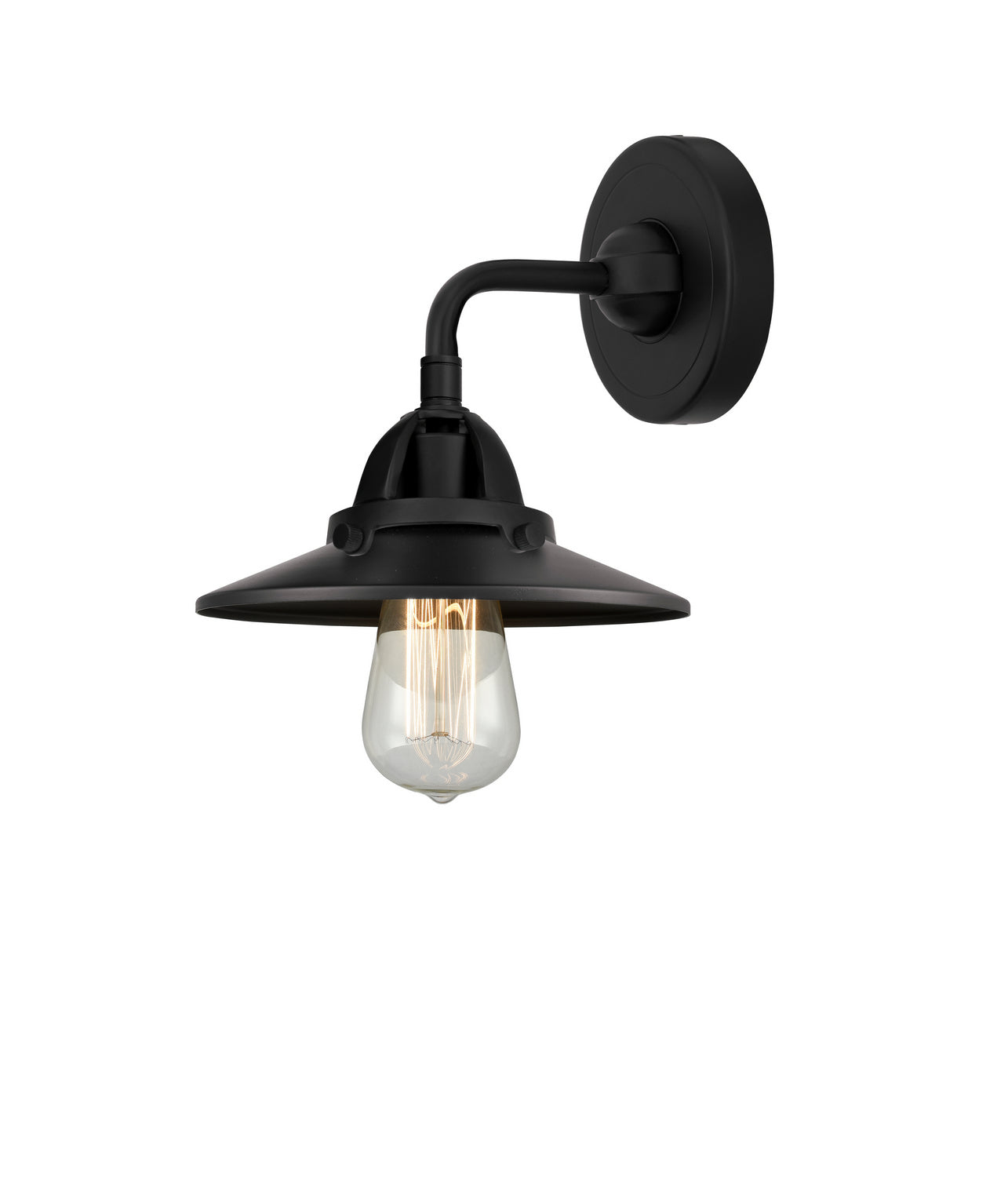 Innovations - 288-1W-BK-M6-BK - One Light Wall Sconce - Nouveau 2 - Matte Black