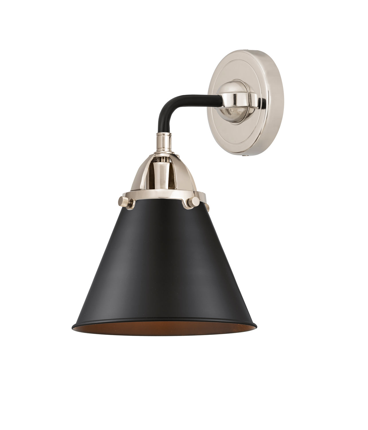 Innovations - 288-1W-BPN-M13-BK - One Light Wall Sconce - Nouveau 2 - Black Polished Nickel