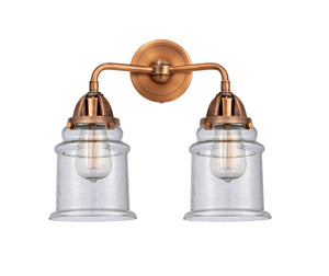 Innovations - 288-2W-AC-G184 - Two Light Bath Vanity - Nouveau 2 - Antique Copper