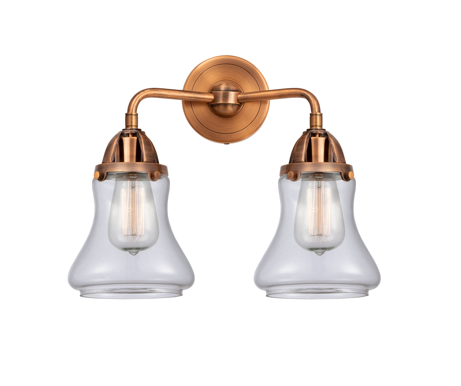 Innovations - 288-2W-AC-G192 - Two Light Bath Vanity - Nouveau 2 - Antique Copper