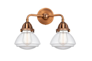 Innovations - 288-2W-AC-G322 - Two Light Bath Vanity - Nouveau 2 - Antique Copper