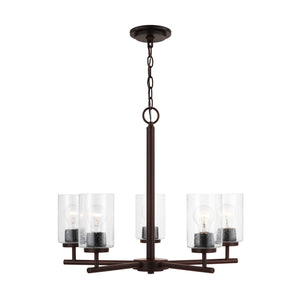 Generation Lighting. - 31171-710 - Five Light Chandelier - Oslo - Bronze