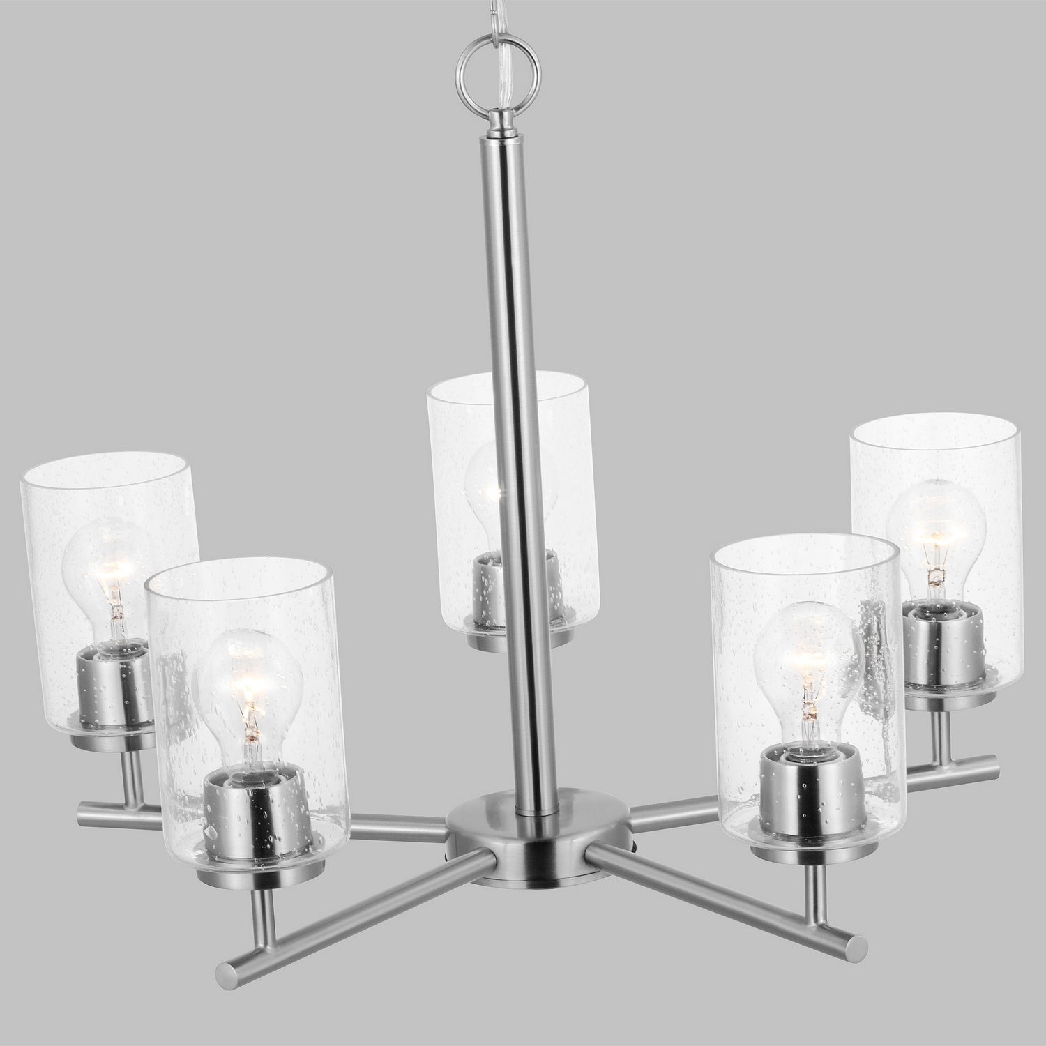 Generation Lighting. - 31171-962 - Five Light Chandelier - Oslo - Brushed Nickel