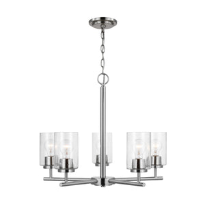 Generation Lighting. - 31171-962 - Five Light Chandelier - Oslo - Brushed Nickel