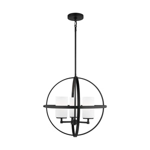 Generation Lighting. - 3124603EN3-112 - Three Light Chandelier - Alturas - Midnight Black