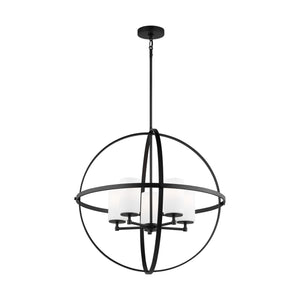 Generation Lighting. - 3124605-112 - Five Light Chandelier - Alturas - Midnight Black