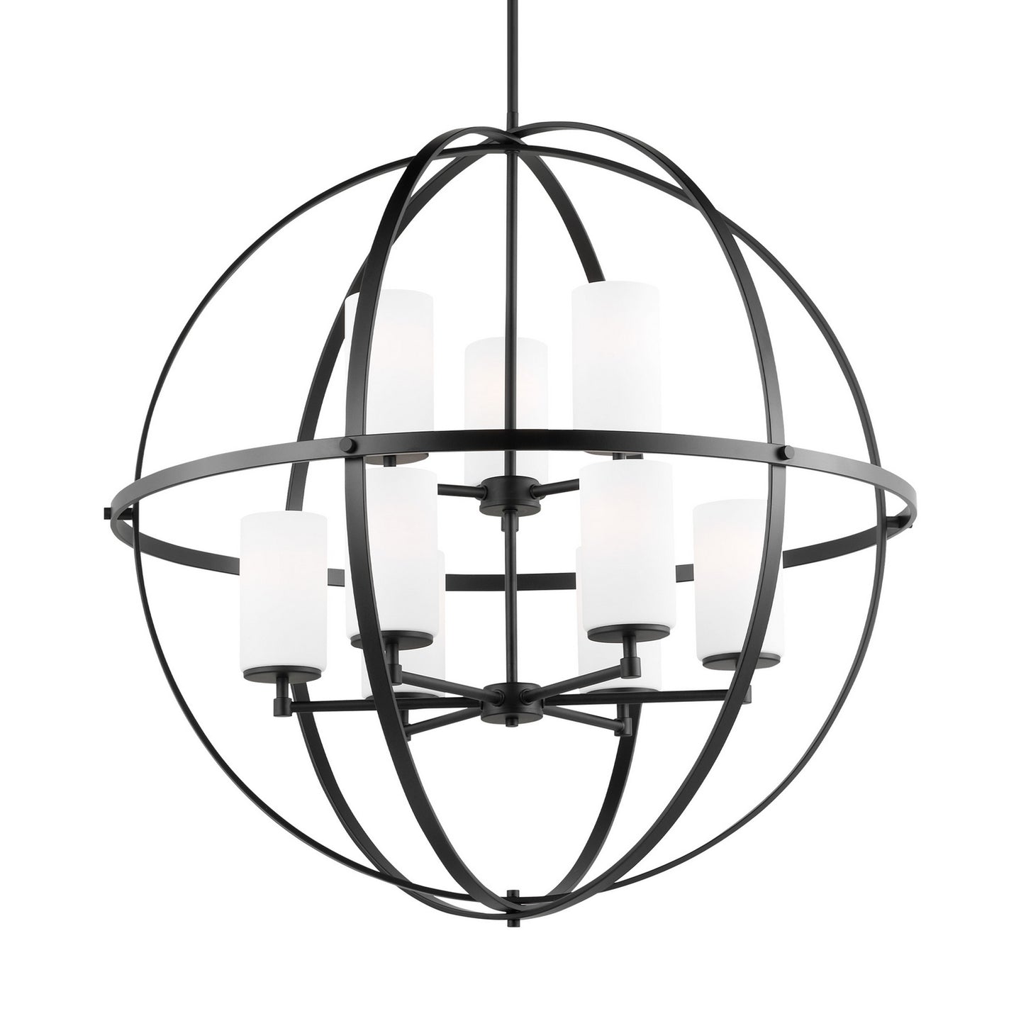 Generation Lighting - 3124609-112 - Nine Light Chandelier - Alturas - Midnight Black