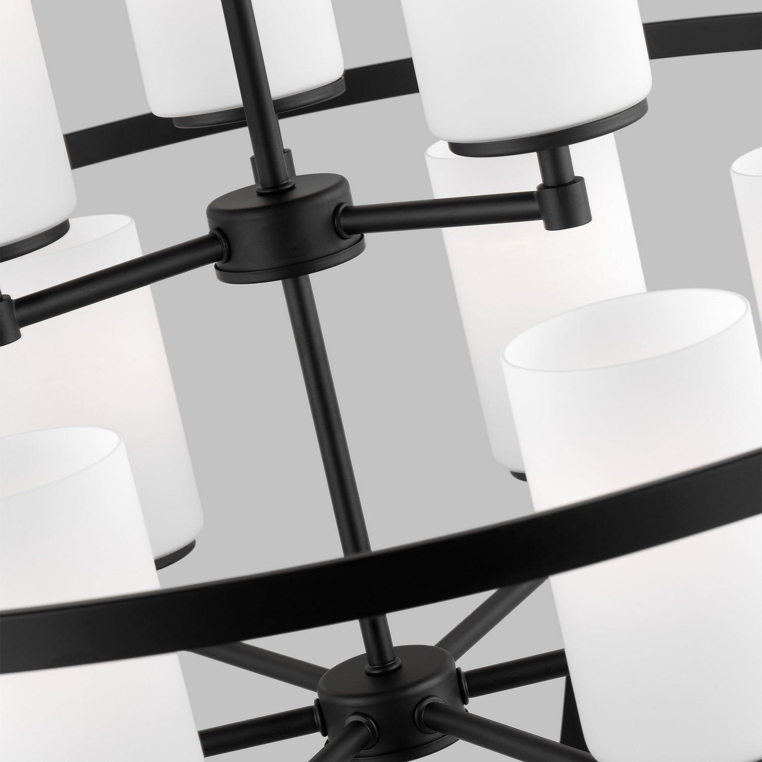 Generation Lighting. - 3124609-112 - Nine Light Chandelier - Alturas - Midnight Black