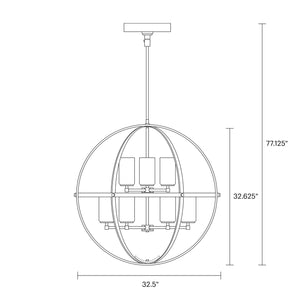 Generation Lighting. - 3124609-112 - Nine Light Chandelier - Alturas - Midnight Black