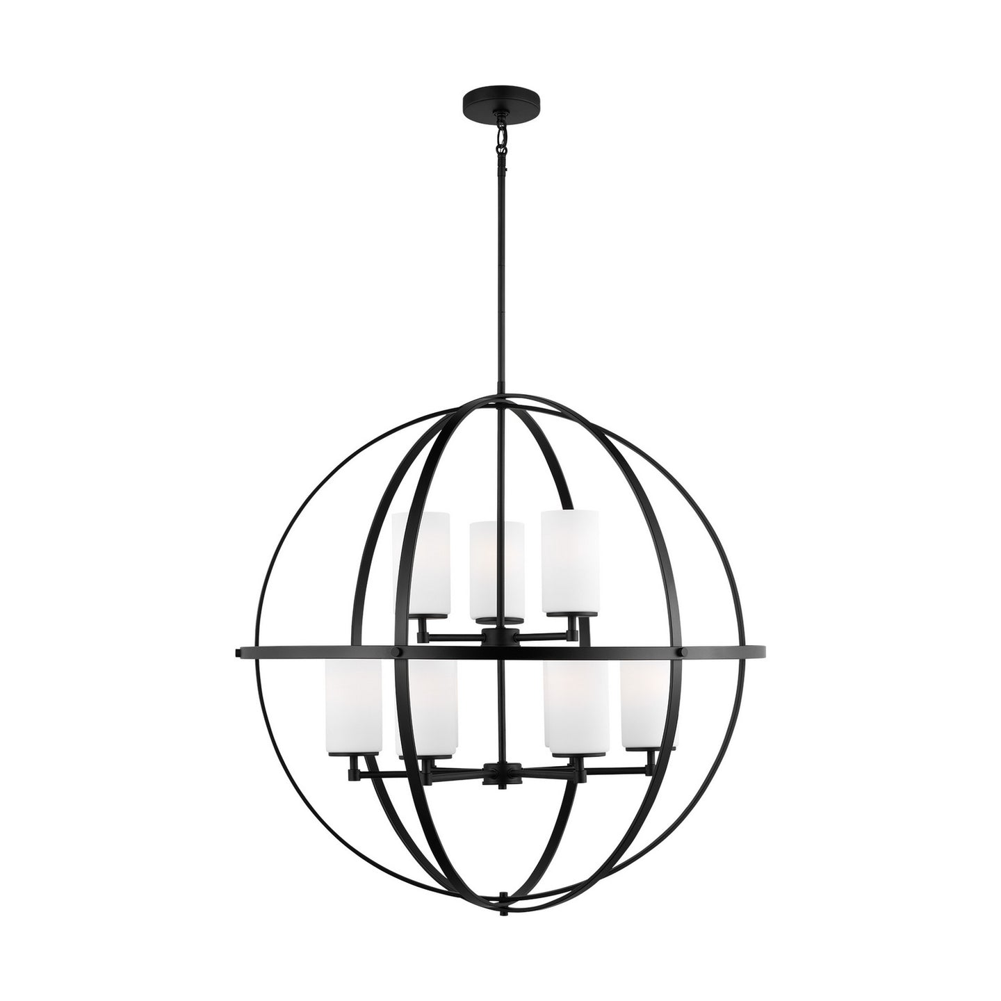 Generation Lighting - 3124609-112 - Nine Light Chandelier - Alturas - Midnight Black