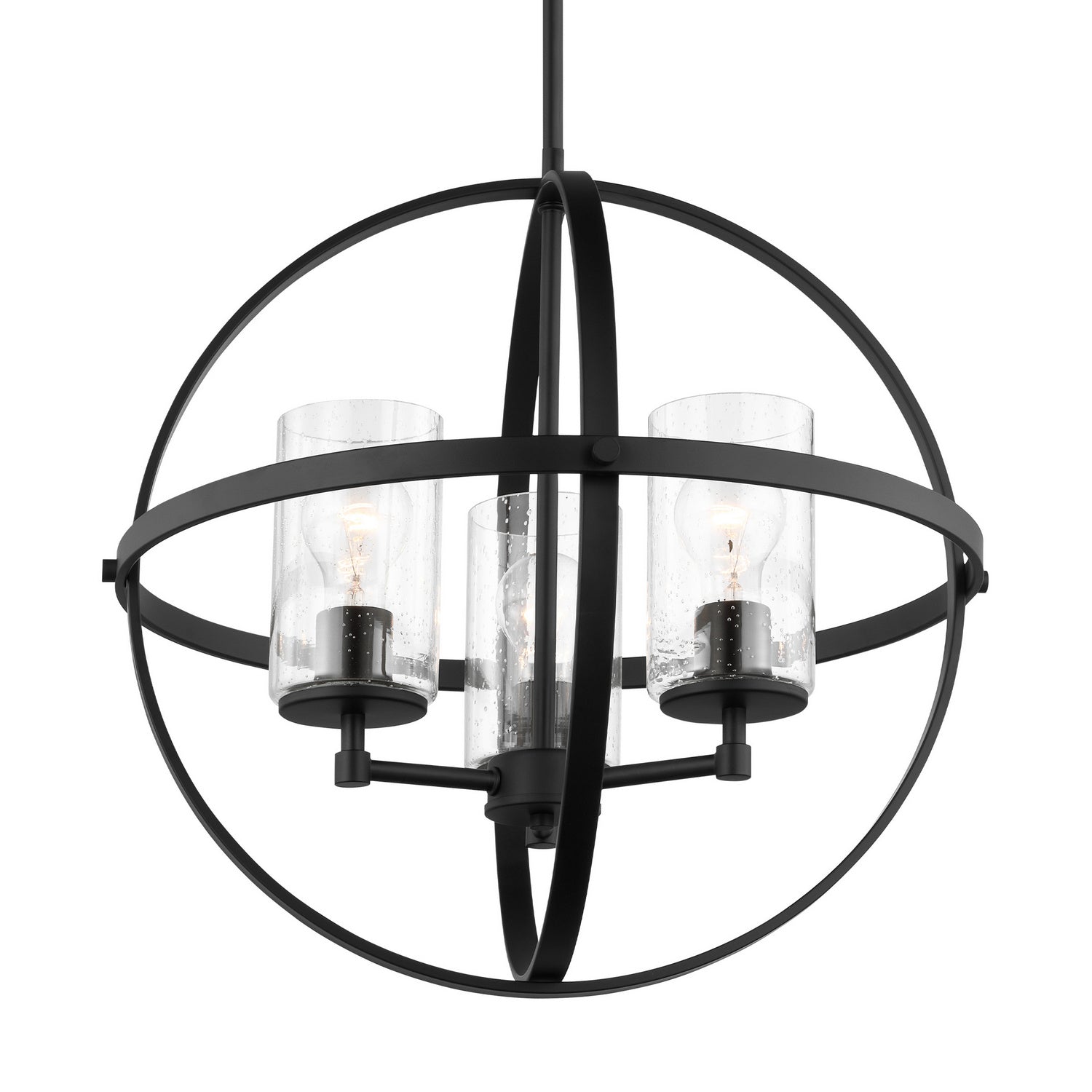 Generation Lighting. - 3124673-112 - Three Light Chandelier - Alturas - Midnight Black