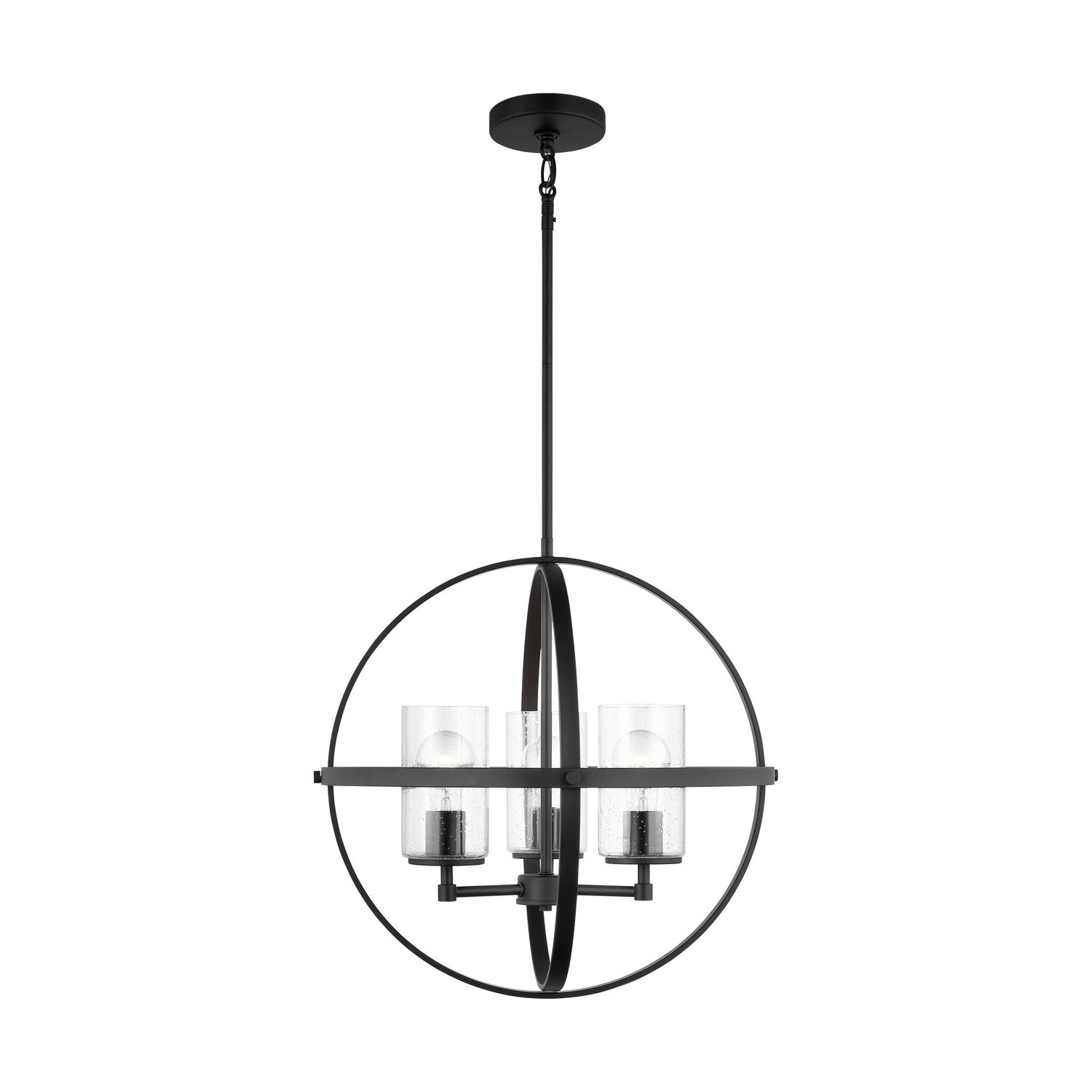 Generation Lighting. - 3124673-112 - Three Light Chandelier - Alturas - Midnight Black