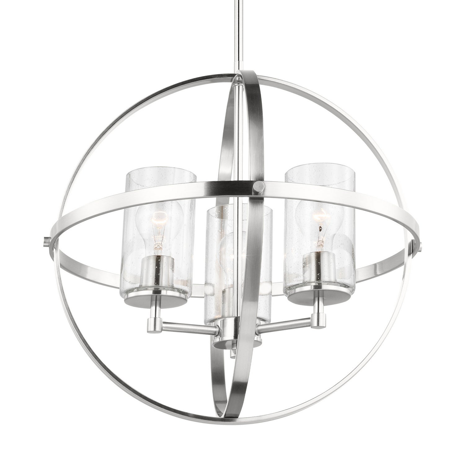 Generation Lighting. - 3124673-962 - Three Light Chandelier - Alturas - Brushed Nickel