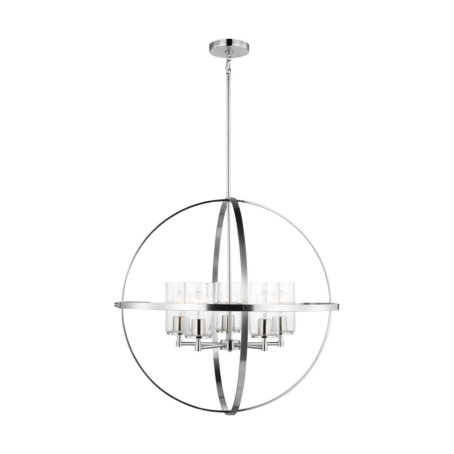 Generation Lighting. - 3124675-962 - Five Light Chandelier - Alturas - Brushed Nickel