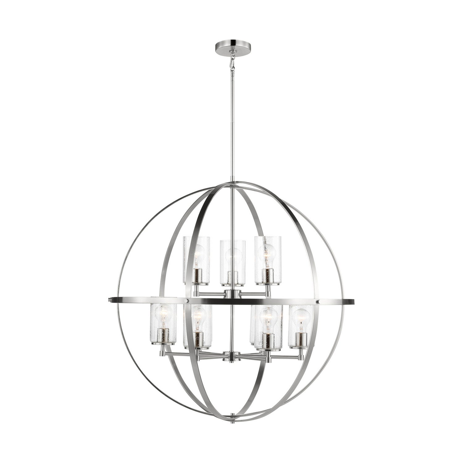 Generation Lighting. - 3124679-962 - Nine Light Chandelier - Alturas - Brushed Nickel