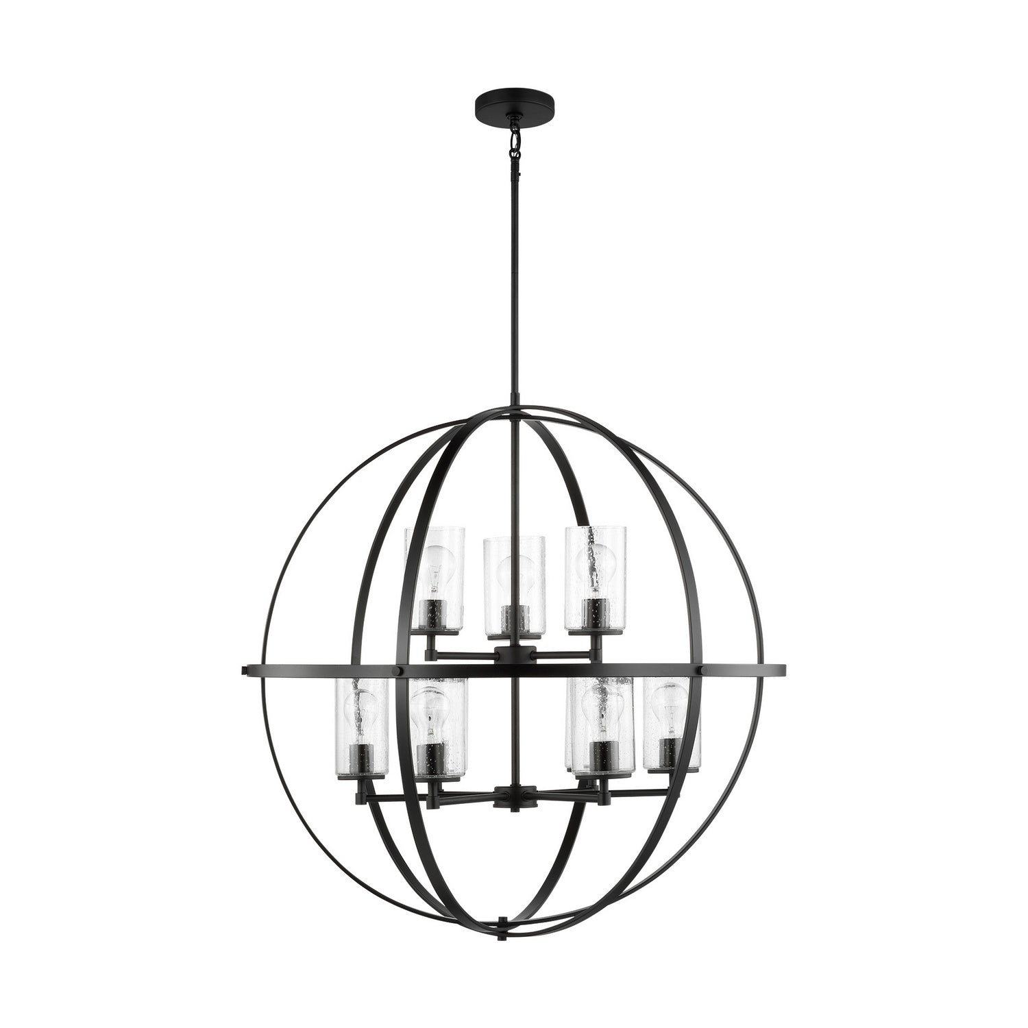 Generation Lighting. - 3124679-112 - Nine Light Chandelier - Alturas - Midnight Black