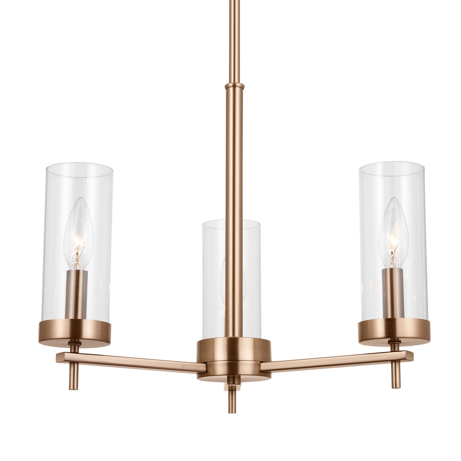 Visual Comfort Studio - 3190303-848 - Three Light Chandelier - Zire - Satin Brass