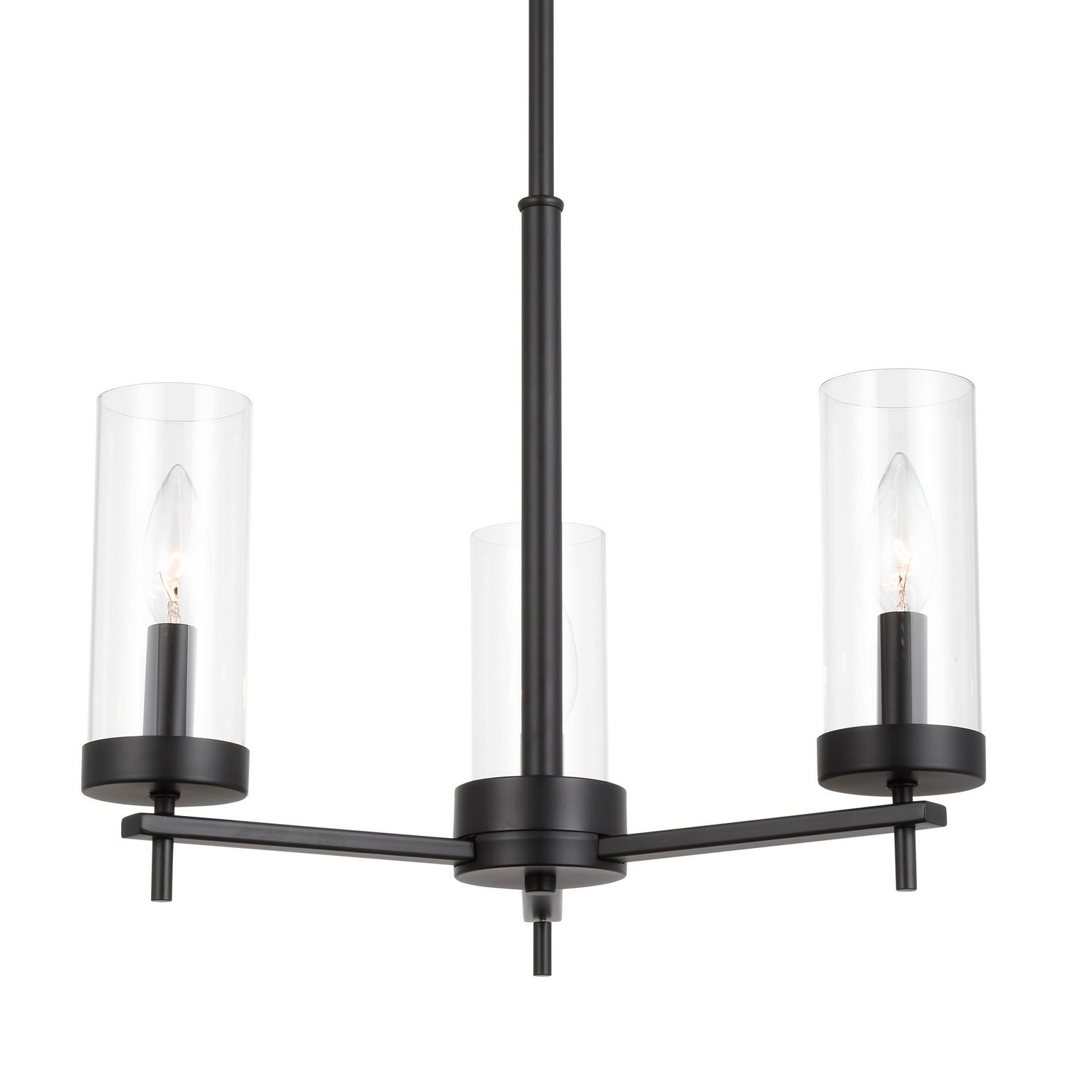 Visual Comfort Studio - 3190303EN-112 - Three Light Chandelier - Zire - Midnight Black
