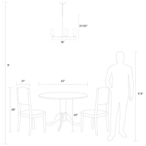 Visual Comfort Studio - 3190303EN-112 - Three Light Chandelier - Zire - Midnight Black