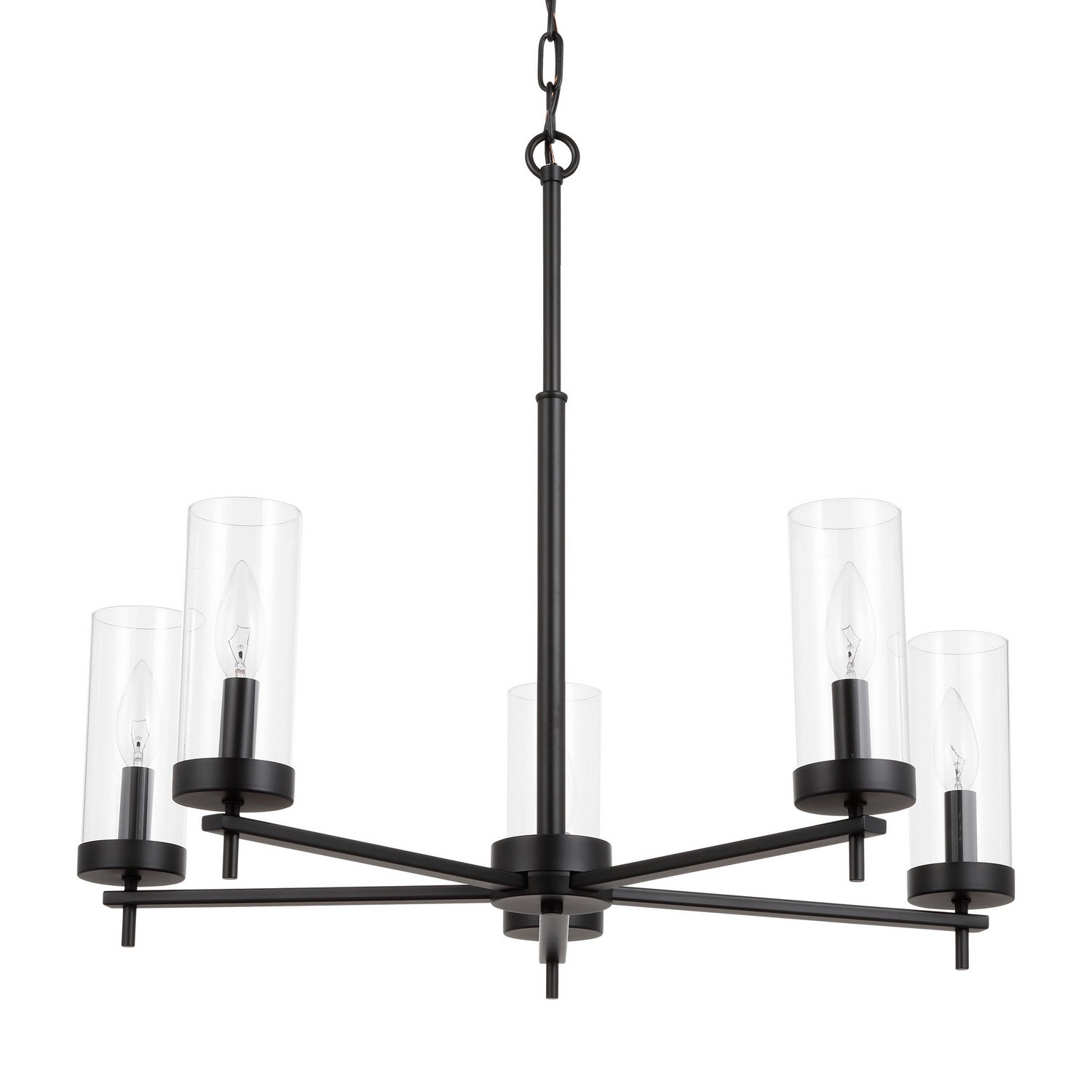 Visual Comfort Studio - 3190305EN-112 - Five Light Chandelier - Zire - Midnight Black