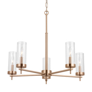 Visual Comfort Studio - 3190305EN-848 - Five Light Chandelier - Zire - Satin Brass