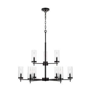 Visual Comfort Studio - 3190309-112 - Nine Light Chandelier - Zire - Midnight Black