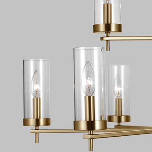 Visual Comfort Studio - 3190309-848 - Nine Light Chandelier - Zire - Satin Brass