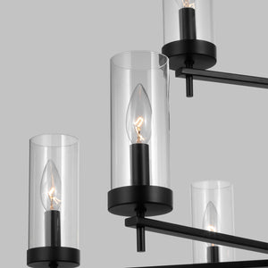 Visual Comfort Studio - 3190309EN-112 - Nine Light Chandelier - Zire - Midnight Black