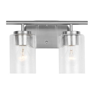 Generation Lighting. - 41171-962 - Two Light Wall / Bath - Oslo - Brushed Nickel