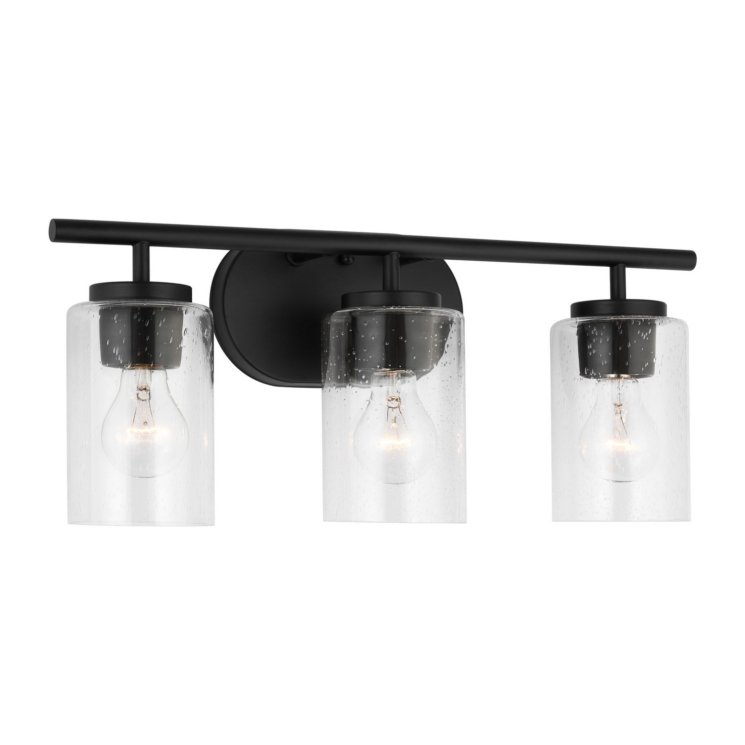 Generation Lighting. - 41172-112 - Three Light Wall / Bath - Oslo - Midnight Black