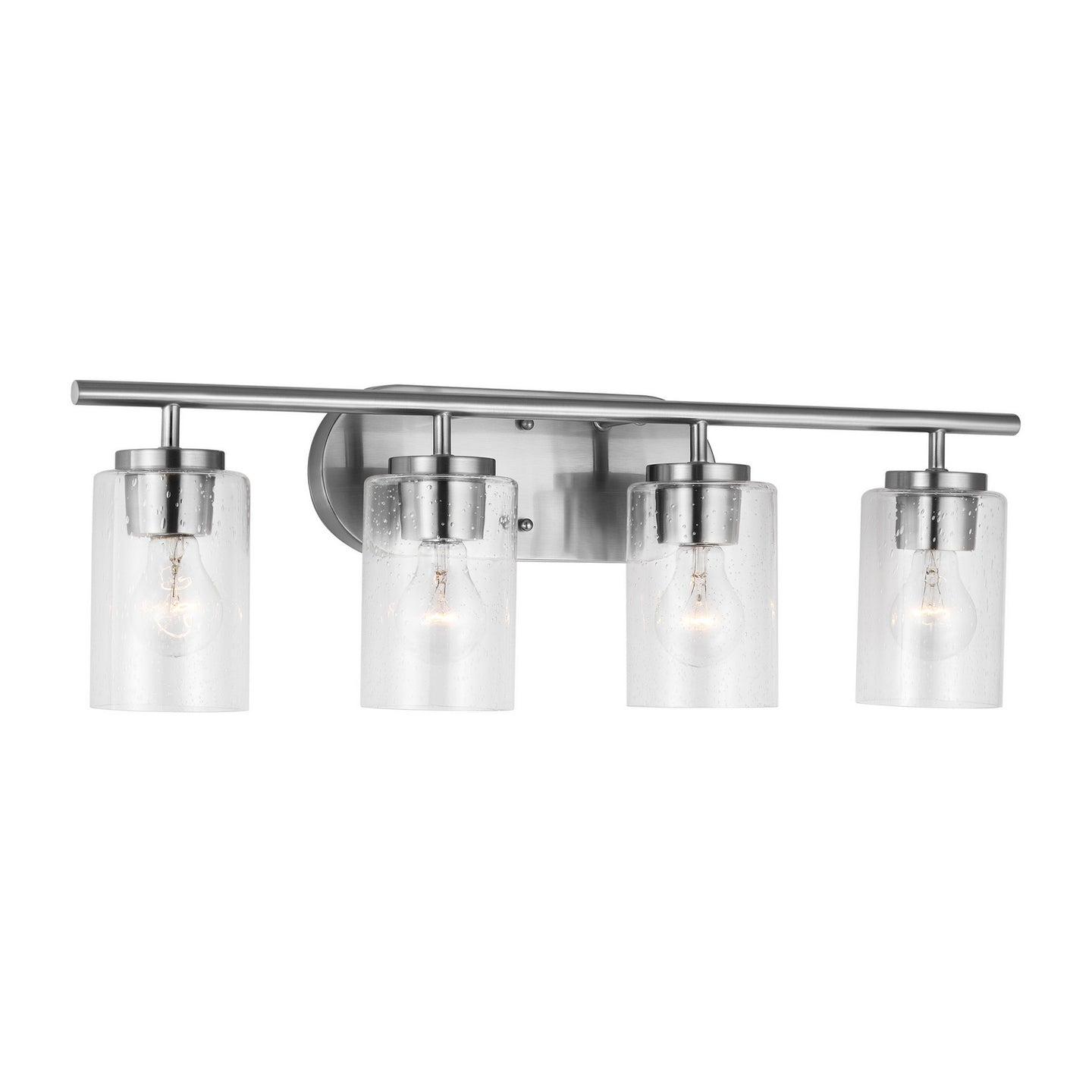 Generation Lighting - 41173-962 - Four Light Wall / Bath - Oslo - Brushed Nickel