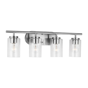 Generation Lighting. - 41173-962 - Four Light Wall / Bath - Oslo - Brushed Nickel