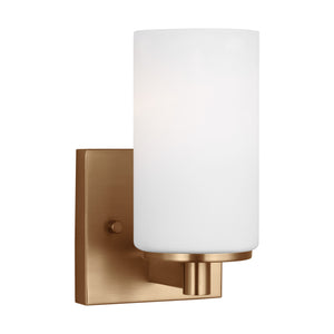 Generation Lighting. - 4139101-848 - One Light Wall / Bath Sconce - Hettinger - Satin Brass