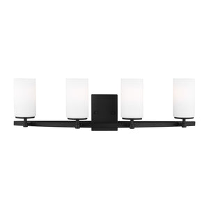 Generation Lighting. - 4424604-112 - Four Light Wall / Bath - Alturas - Midnight Black