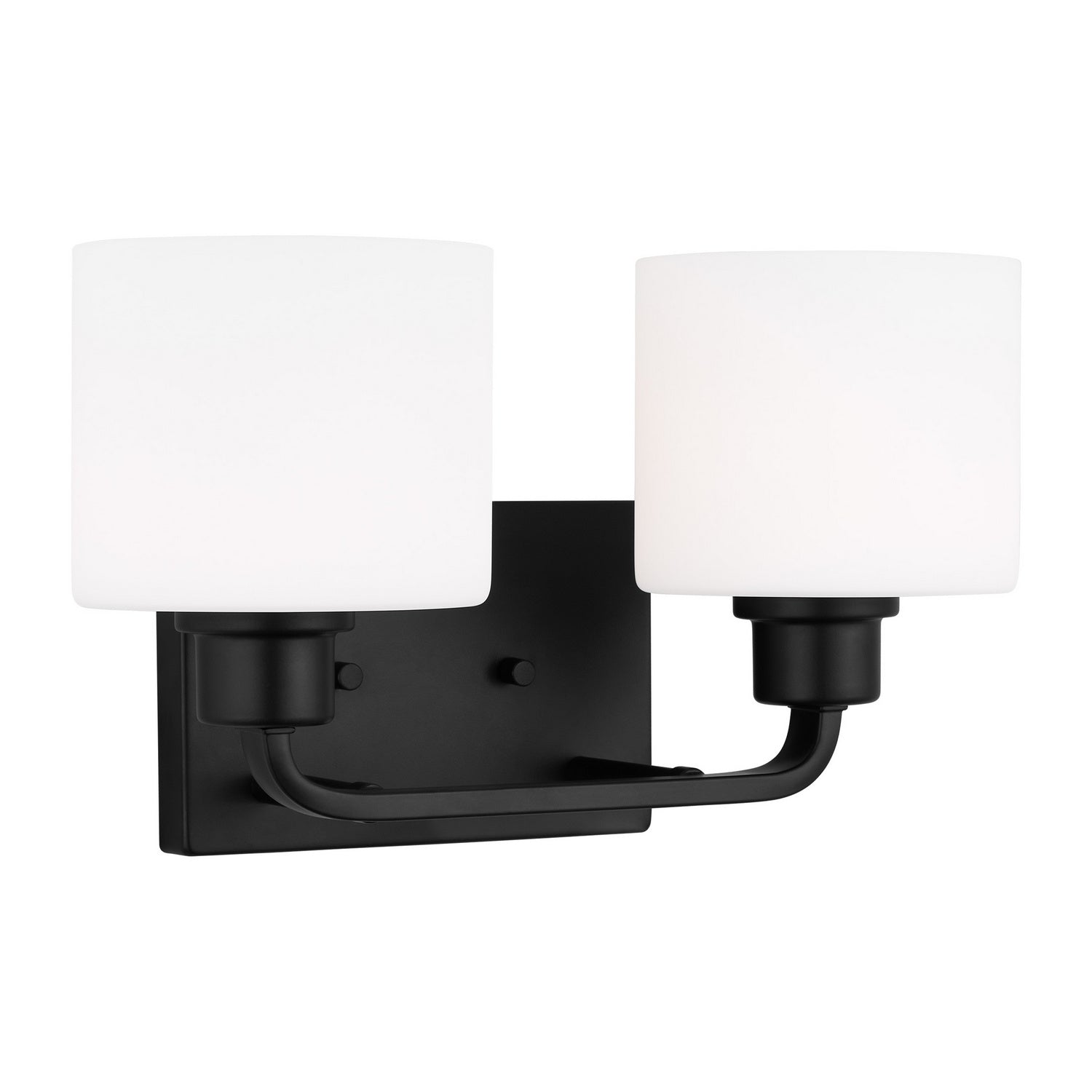 Generation Lighting. - 4428802-112 - Two Light Wall / Bath - Canfield - Midnight Black