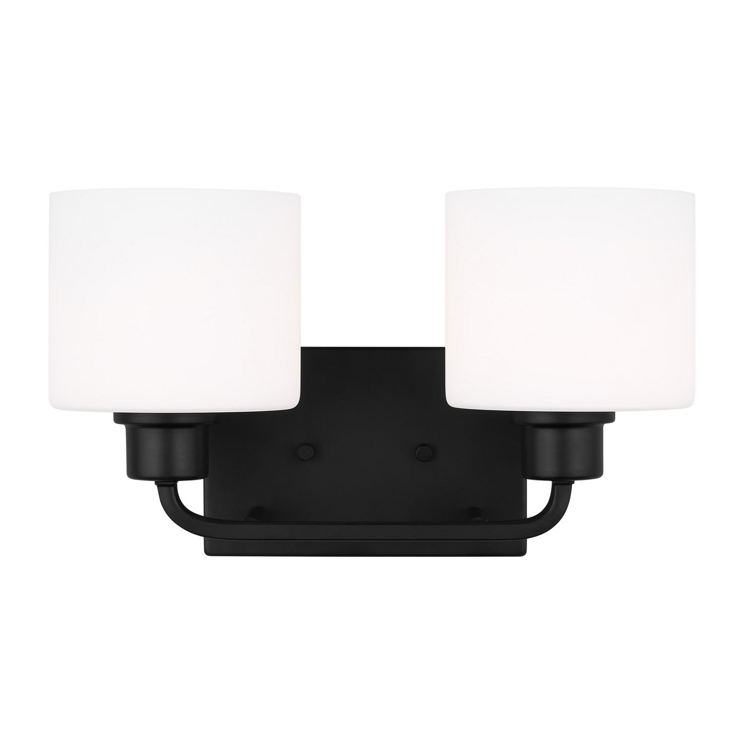 Generation Lighting. - 4428802-112 - Two Light Wall / Bath - Canfield - Midnight Black