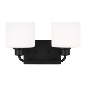 Generation Lighting. - 4428802EN3-112 - Two Light Wall / Bath - Canfield - Midnight Black