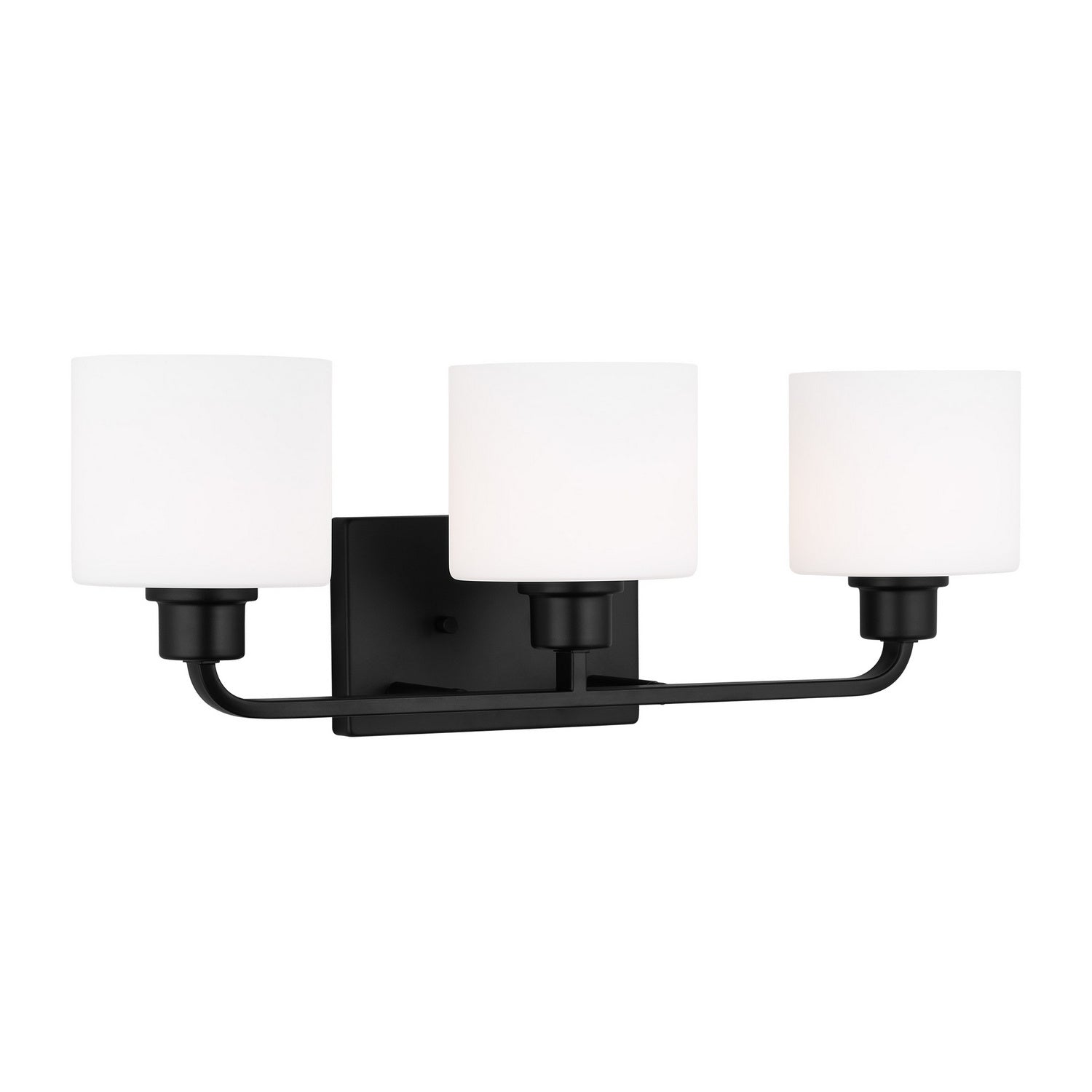 Generation Lighting. - 4428803-112 - Three Light Wall / Bath - Canfield - Midnight Black