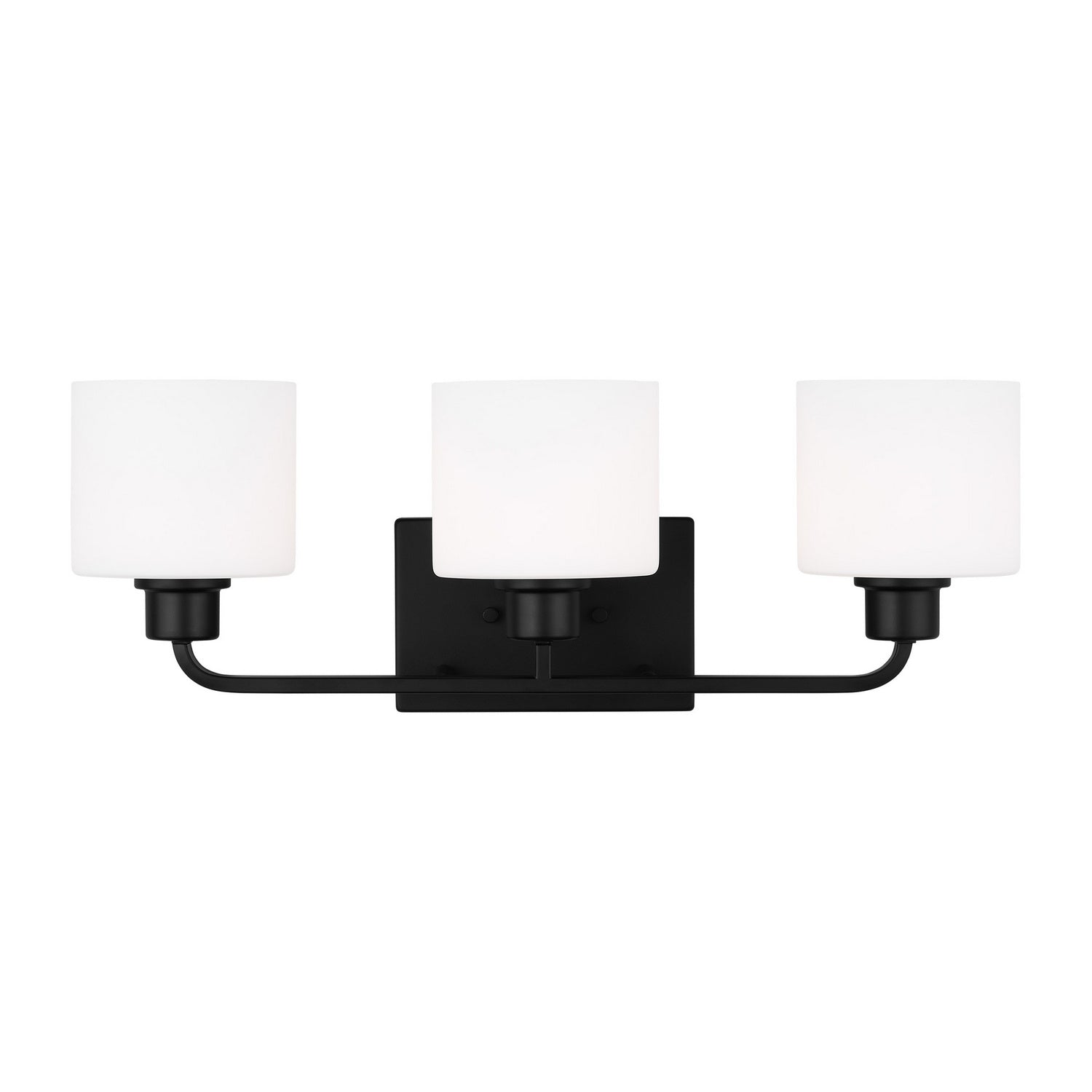 Generation Lighting. - 4428803-112 - Three Light Wall / Bath - Canfield - Midnight Black