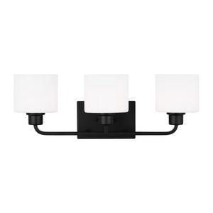 Generation Lighting. - 4428803EN3-112 - Three Light Wall / Bath - Canfield - Midnight Black