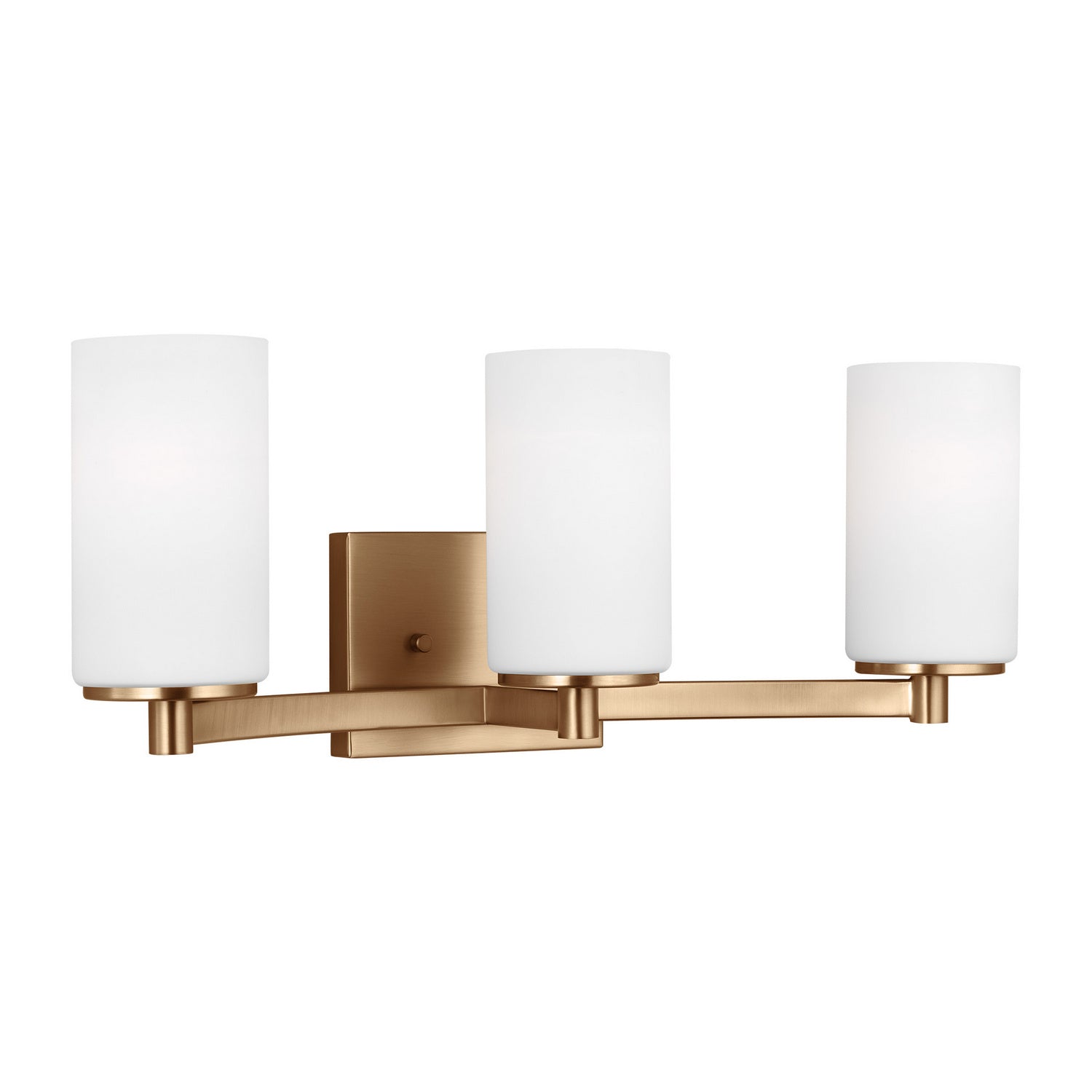 Generation Lighting. - 4439103-848 - Three Light Wall / Bath - Hettinger - Satin Brass