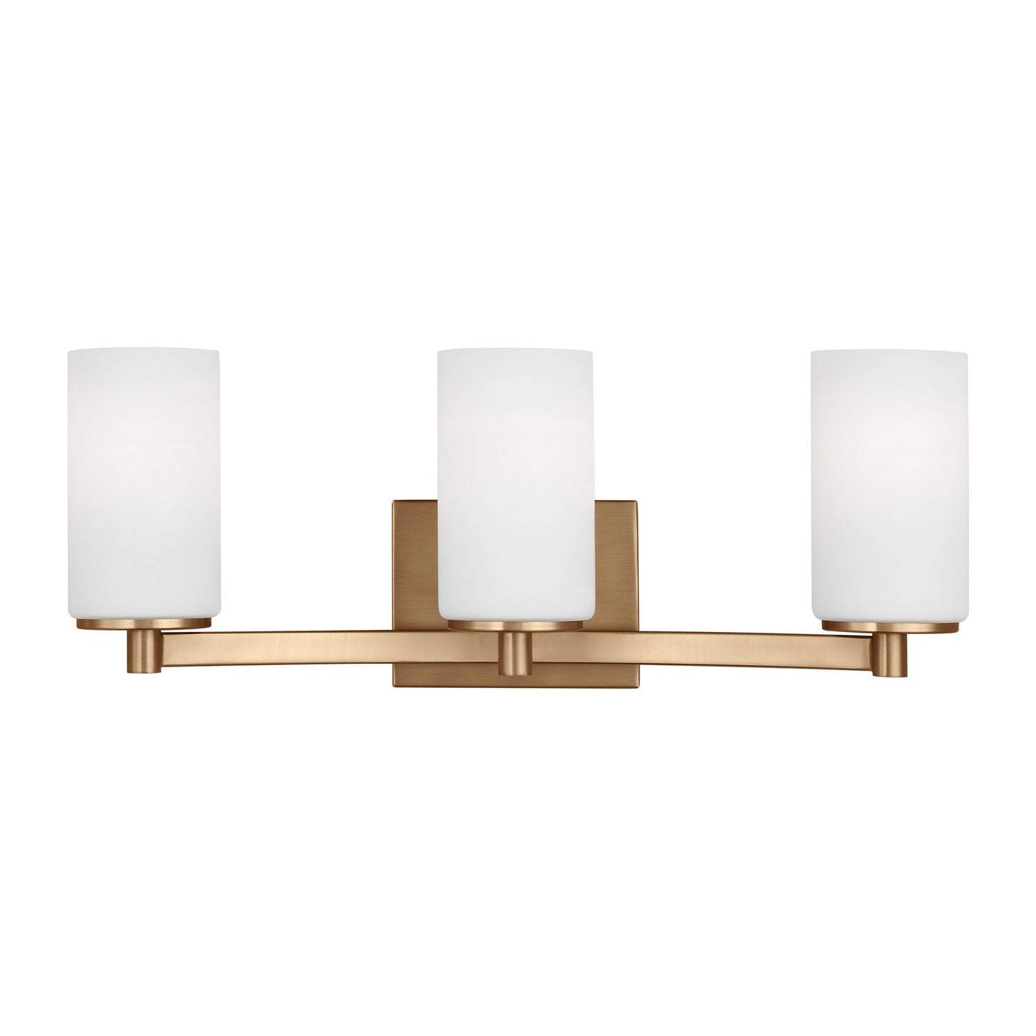 Generation Lighting. - 4439103-848 - Three Light Wall / Bath - Hettinger - Satin Brass