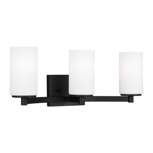 Generation Lighting. - 4439103EN3-112 - Three Light Wall / Bath - Hettinger - Midnight Black