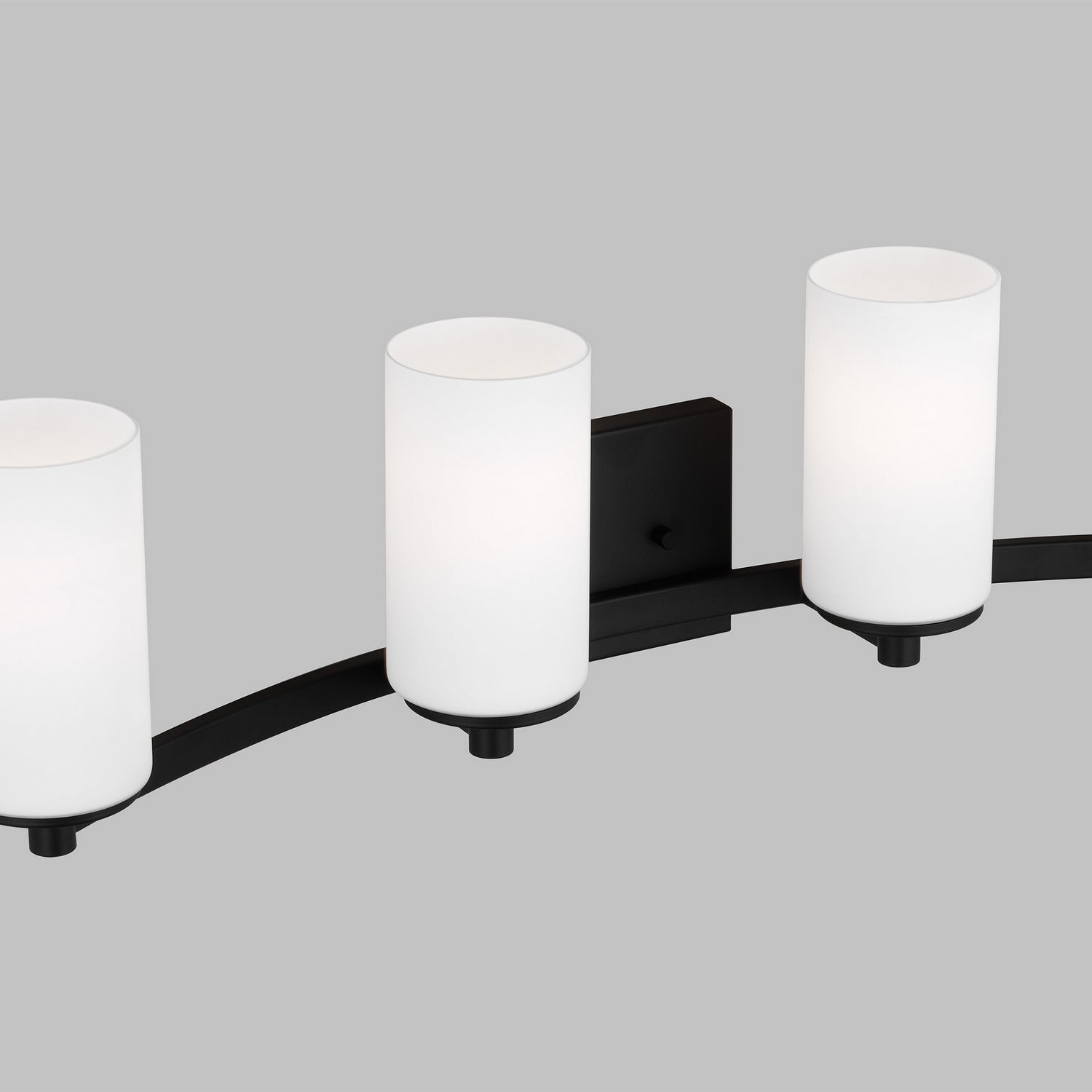 Generation Lighting. - 4439104-112 - Four Light Wall / Bath - Hettinger - Midnight Black